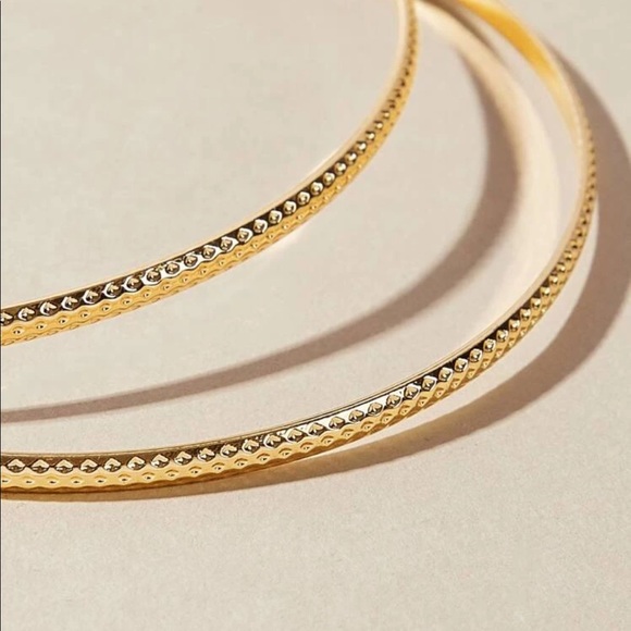 ¥18k Gold Big Hoop Earrings - Picture 6 of 6